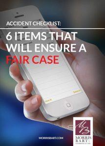 Accident Checklist: 6 Items That Will Ensure a Fair Case