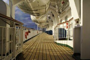 Cruise ship deck exterior