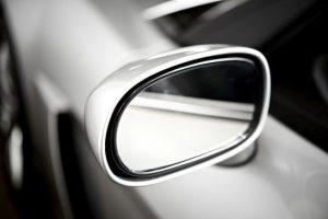 side view mirror on a car