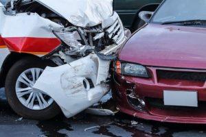 car crash accident on street, personal injury