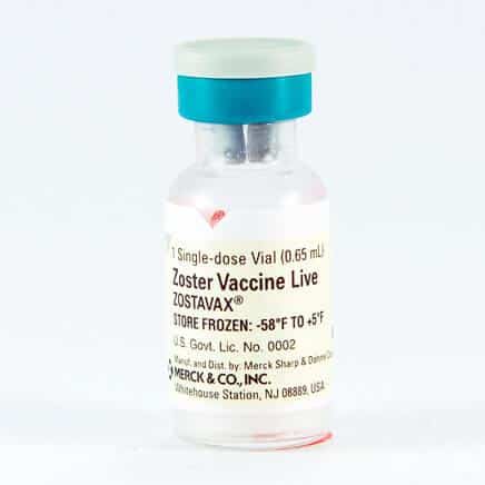 zostavax vaccine injection bottle single dose