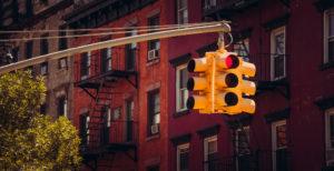 traffic light in the city