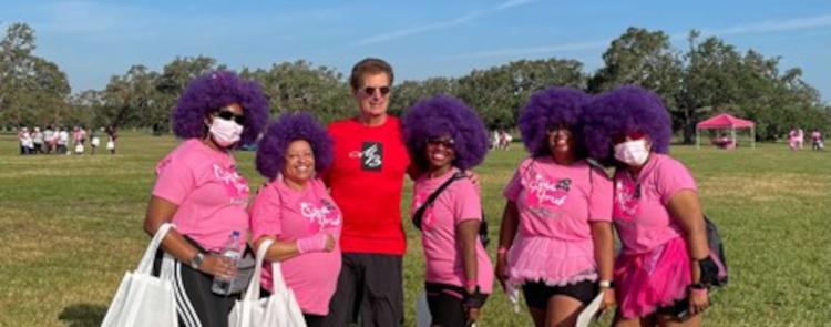 Morris Bart with Sista Strut Walkers