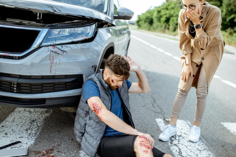 Who is at fault when a car hits a pedestrian
