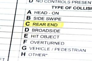 highlighted car accident report