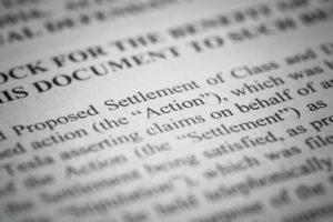 legal document defining a class-action lawsuit