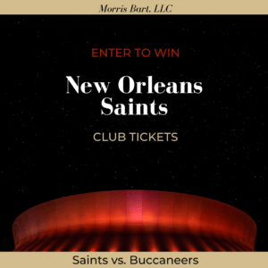 Morris Bart Saints vs. Buccs Ticket Giveaway
