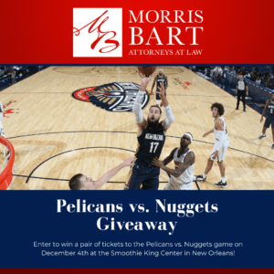 Morris Bart Pelicans vs. Nuggets Ticket Giveaway