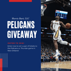 Morris Bart Pelicans vs. Thunder Ticket Giveaway