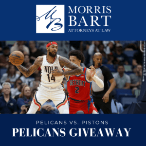 Morris Bart's Pelicans vs. Pistons Ticket Giveaway
