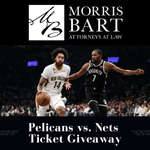 Morris Bart's Pelicans vs. Nets Ticket Giveaway