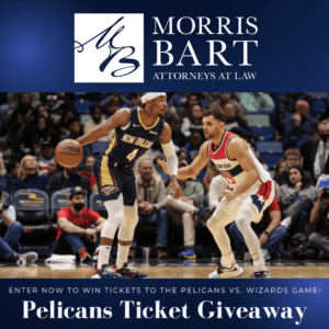Morris Bart's Pelicans vs. Wizards Ticket Giveaway