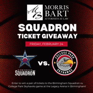 Morris Bart Squadron vs. Skyhawks Ticket Giveaway