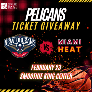 Morris Bart Pelicans vs. Heat Ticket Giveaway