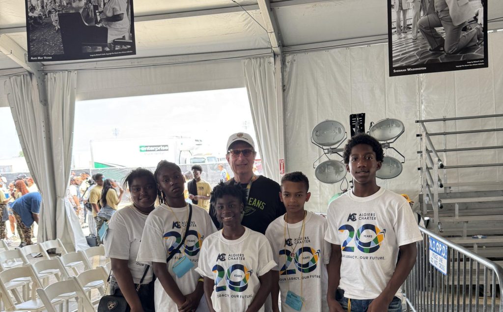 Morris Bart and Kids in the Gospel Tent