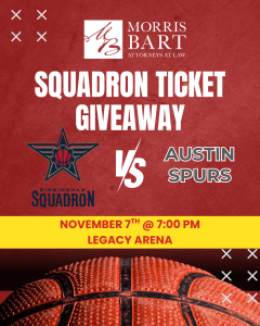 Morris Bart Pelicans vs. Spurs Ticket Giveaway