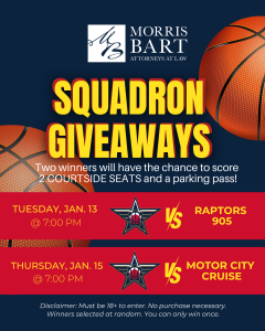 Morris Bart Squadron Ticket Giveaways