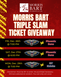 Morris Bart Triple Slam Ticket Giveaway