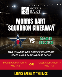 Morris Bart Squadron vs. Celtics Giveaway