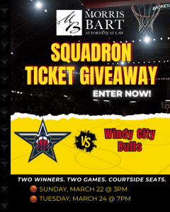 Morris Bart Squadron vs. Windy City Bulls Ticket Giveaway